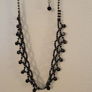 *3 for $10* Charming Charlie black rhinstone necklace
